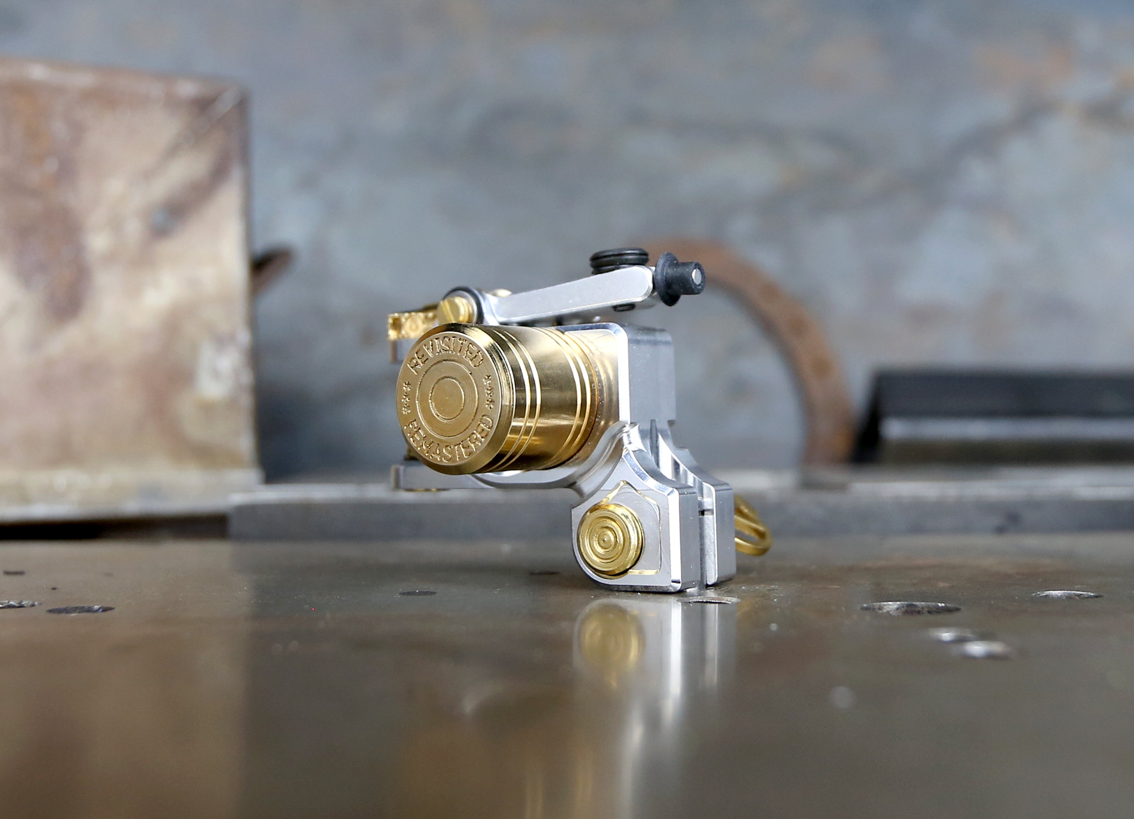 Limited Edition Dan Kubin Polished Aluminum & Gold V3R Sidewinder Knife - EDC, Camping, Survival & Outdoor Activities
