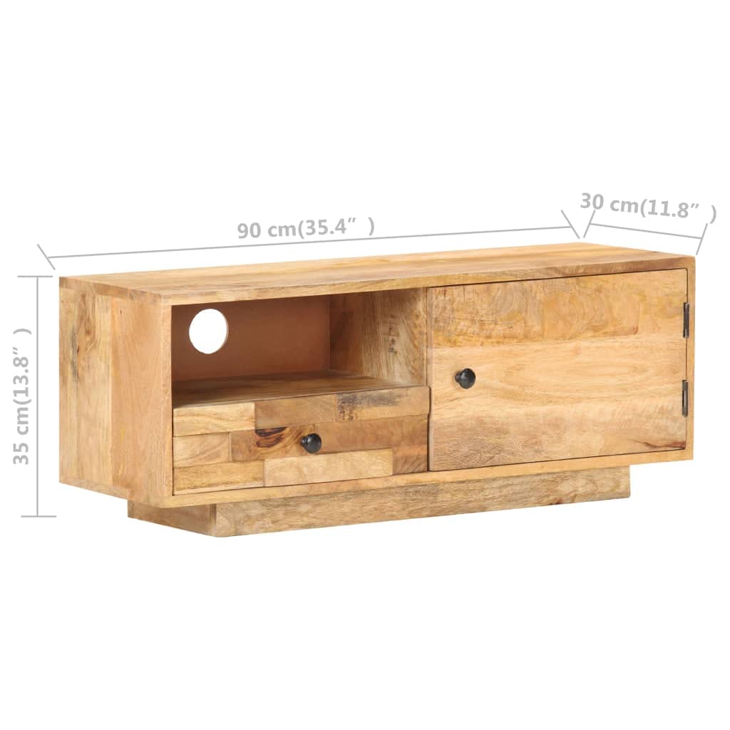 Modern TV Stand with Storage - 35.4