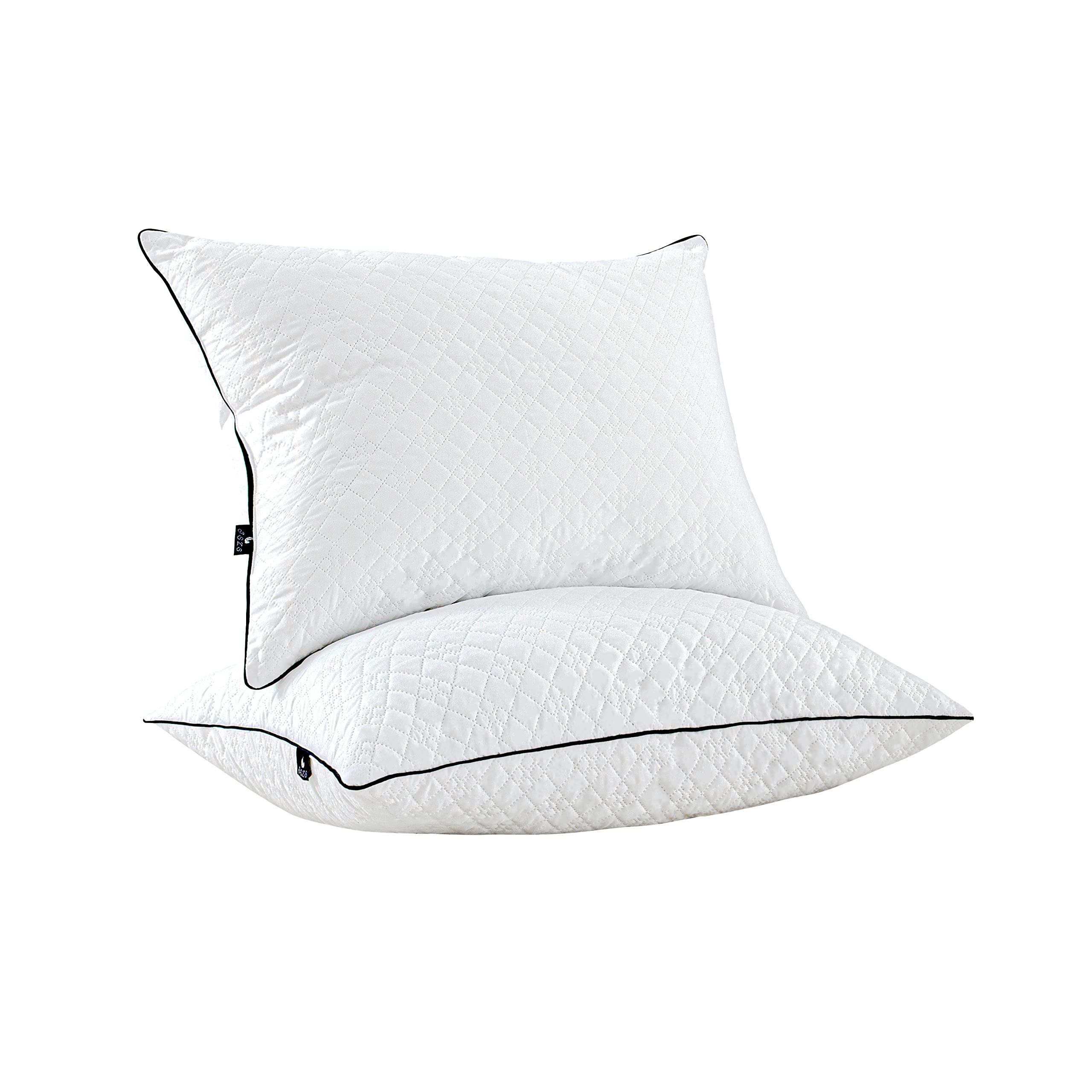 Premium Hotel Bed Pillows (2 Pack) - Breathable Down Alternative Cooling Pillows for Side, Back & Stomach Sleepers - Skin-Friendly Cotton Cover - King Size - Perfect for Home, Travel & Guest Rooms