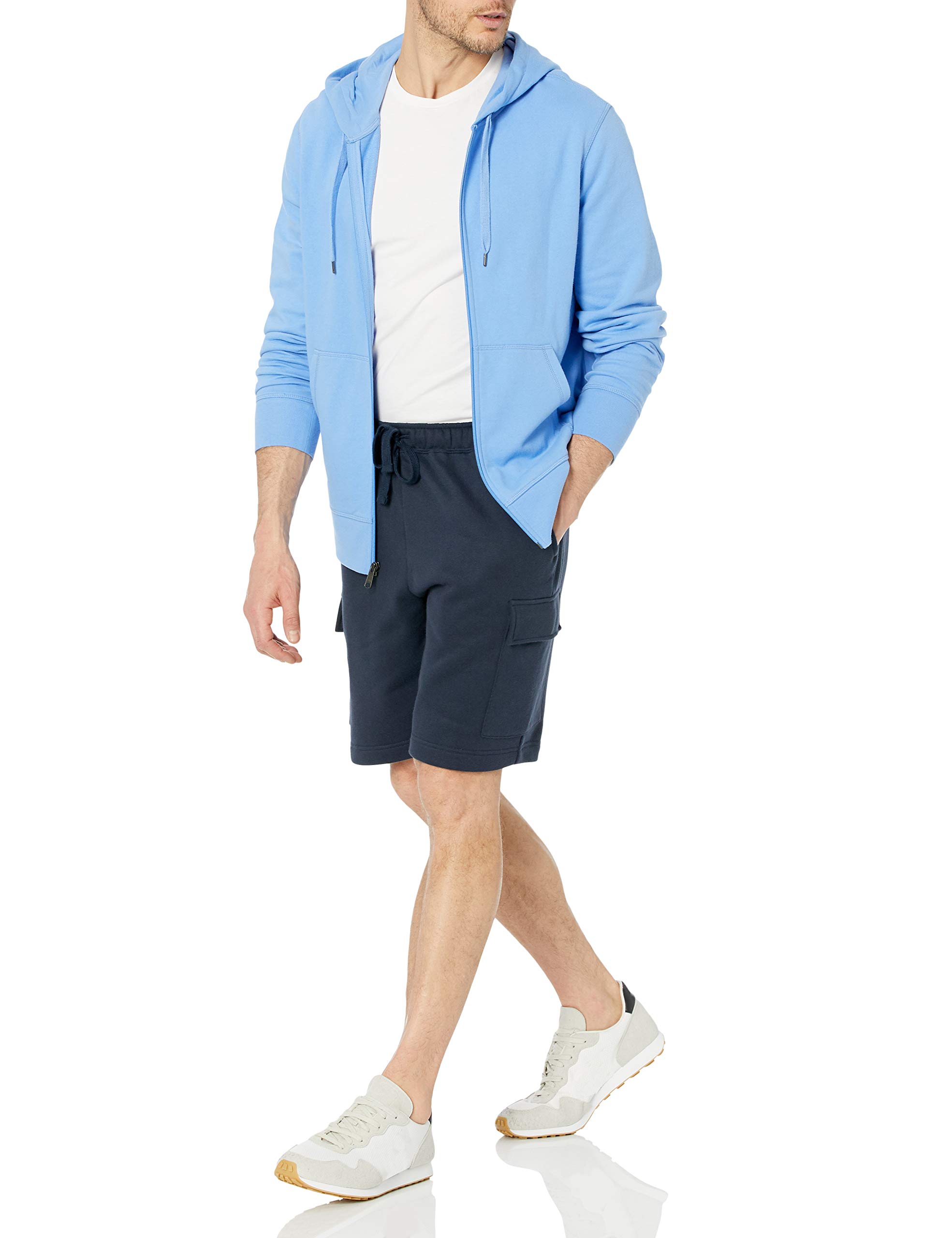 Amazon Essentials Men's Fleece Cargo Shorts - Comfortable Stretch Fit with Multiple Pockets | Perfect for Hiking, Travel & Casual Summer Wear
