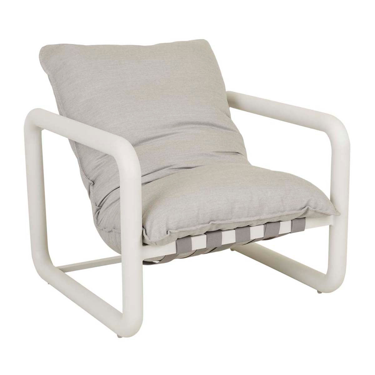 Frankie Outdoor Tube Occasional Chair - Lightweight Patio Lounge Chair for Garden, Poolside, and Beach Relaxation | Durable & Weather-Resistant Design