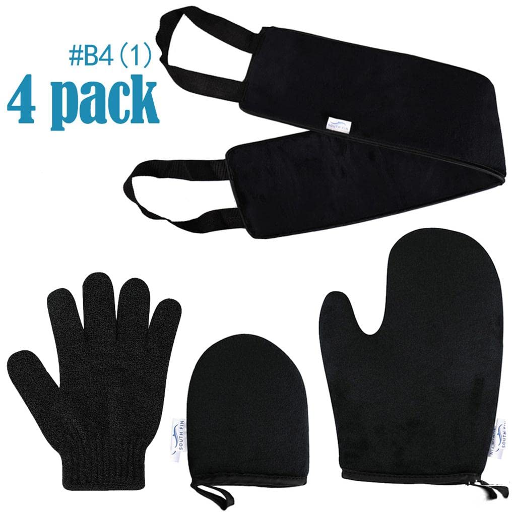 Premium Self Tanning Mitts Set for Fake Tan Application - 2 Pack, Black - Achieve Streak-Free, Even Glow for Face & Body | Perfect for Salon, Home Use & Travel
