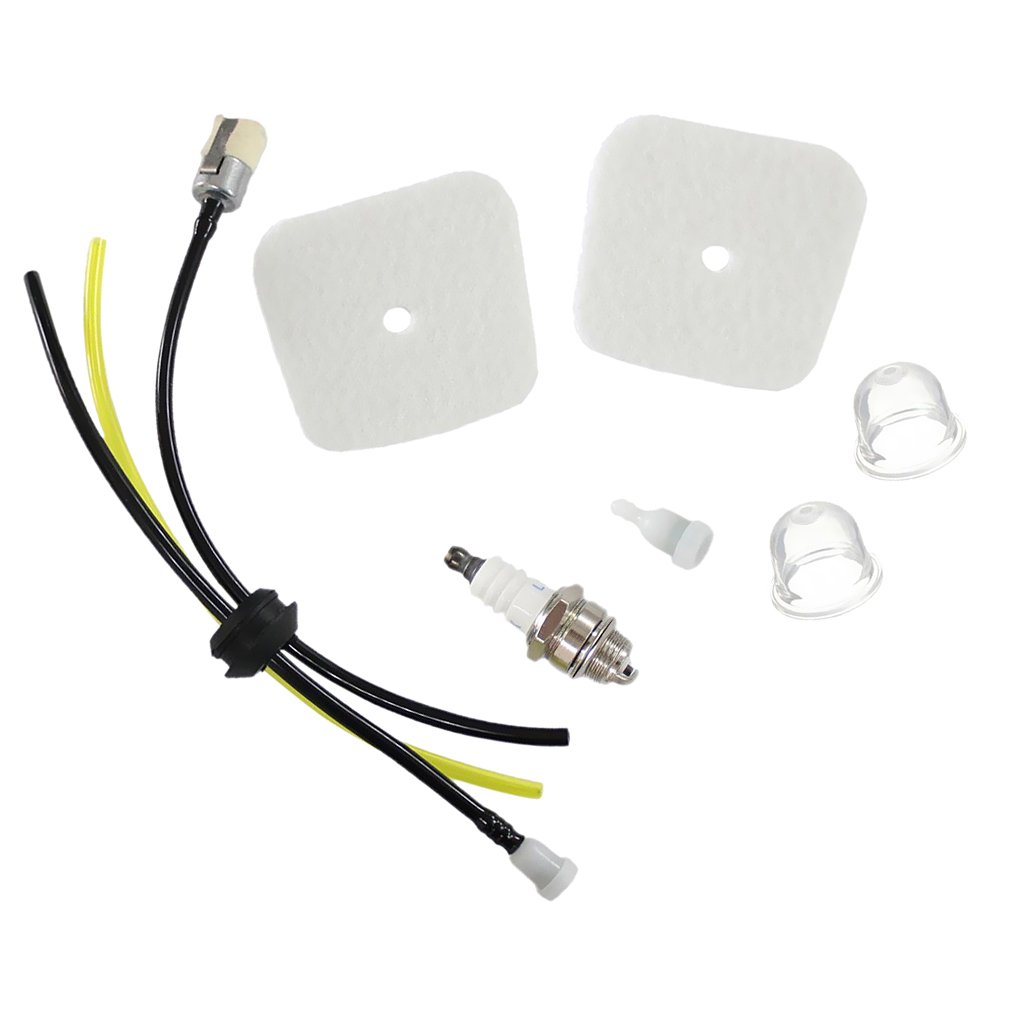 CALANDIS Fuel Line, Spark Plug, Primer Bulbs, Air Filter & Vents Replacement Parts for Mantis & Echo Tiller - Compatible with Gas Tiller Maintenance & Repair