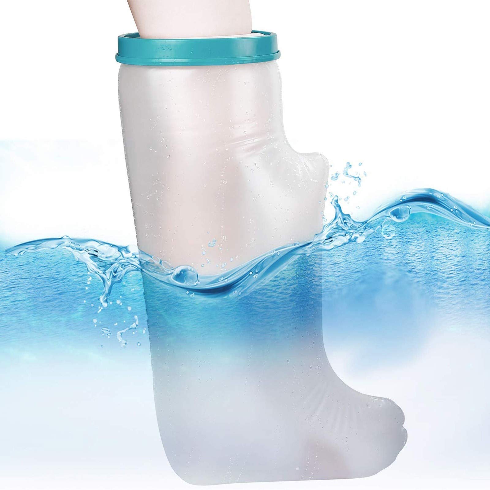 Waterproof Broken Foot Cover for Adults - Non-Slip Bath & Shower Protection with Quick-Dry Fabric - Ideal for Injury Recovery, Post-Surgery Care & Elderly Bathing Safety