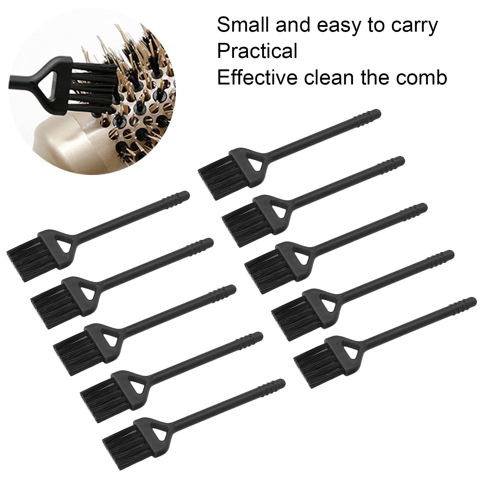 10 PCS Electric Shaver Cleaning Brushes - Double Sided Nylon Hair Clipper Brush for Shaver, Garlic Masher & Keyboard Cleaning | Perfect for Home, Salon & Office Maintenance