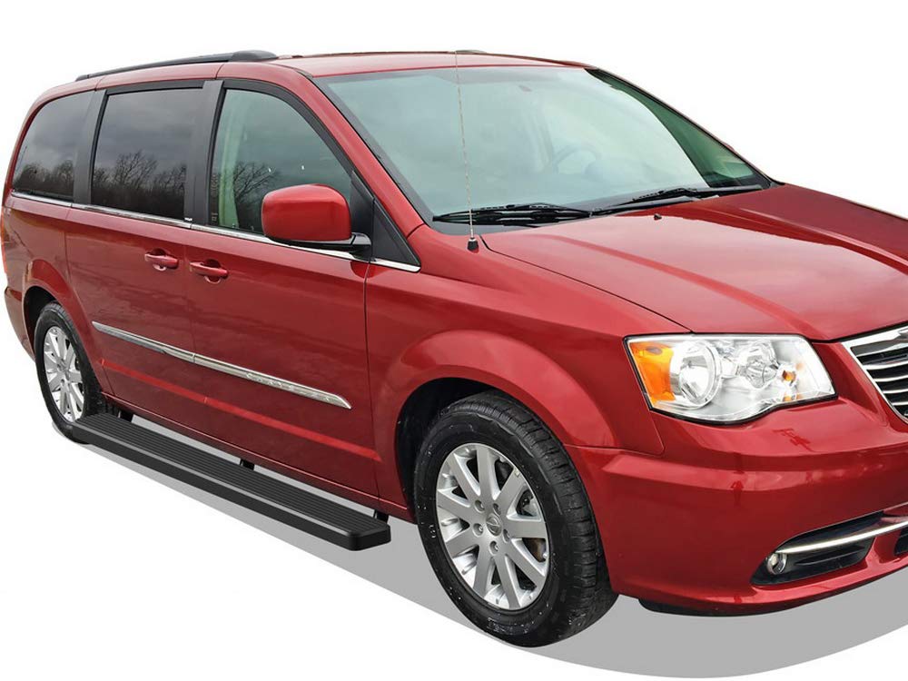 APS 6 Inch Black Running Boards for Dodge Grand Caravan 2011-2020 | Heavy Duty Side Steps | Easy Installation for Truck & SUV Access | Off-Road & Daily Use
