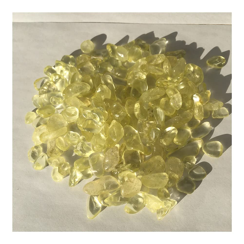 Natural Yellow Crystal Gravel - Chakra Healing Stone for Aquarium & Garden Decor