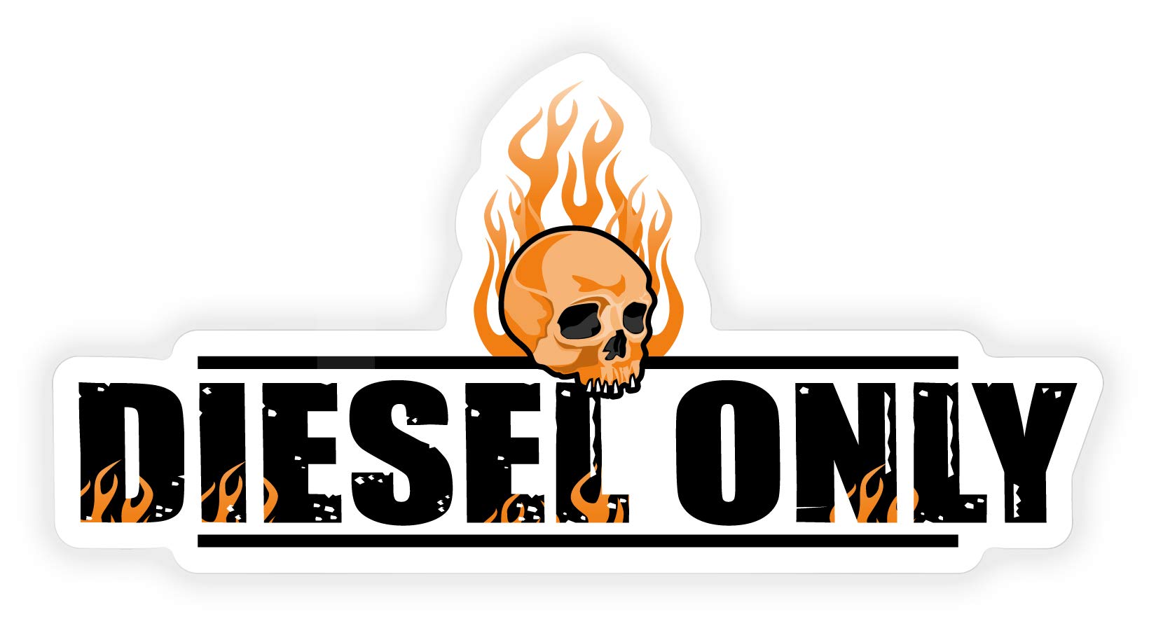Diesel Only Fuel Gas Tank Sticker Decal - High-Quality Vinyl Decal for Trucks, Cars & Equipment - Perfect for Diesel Fuel Identification & Warning Labels