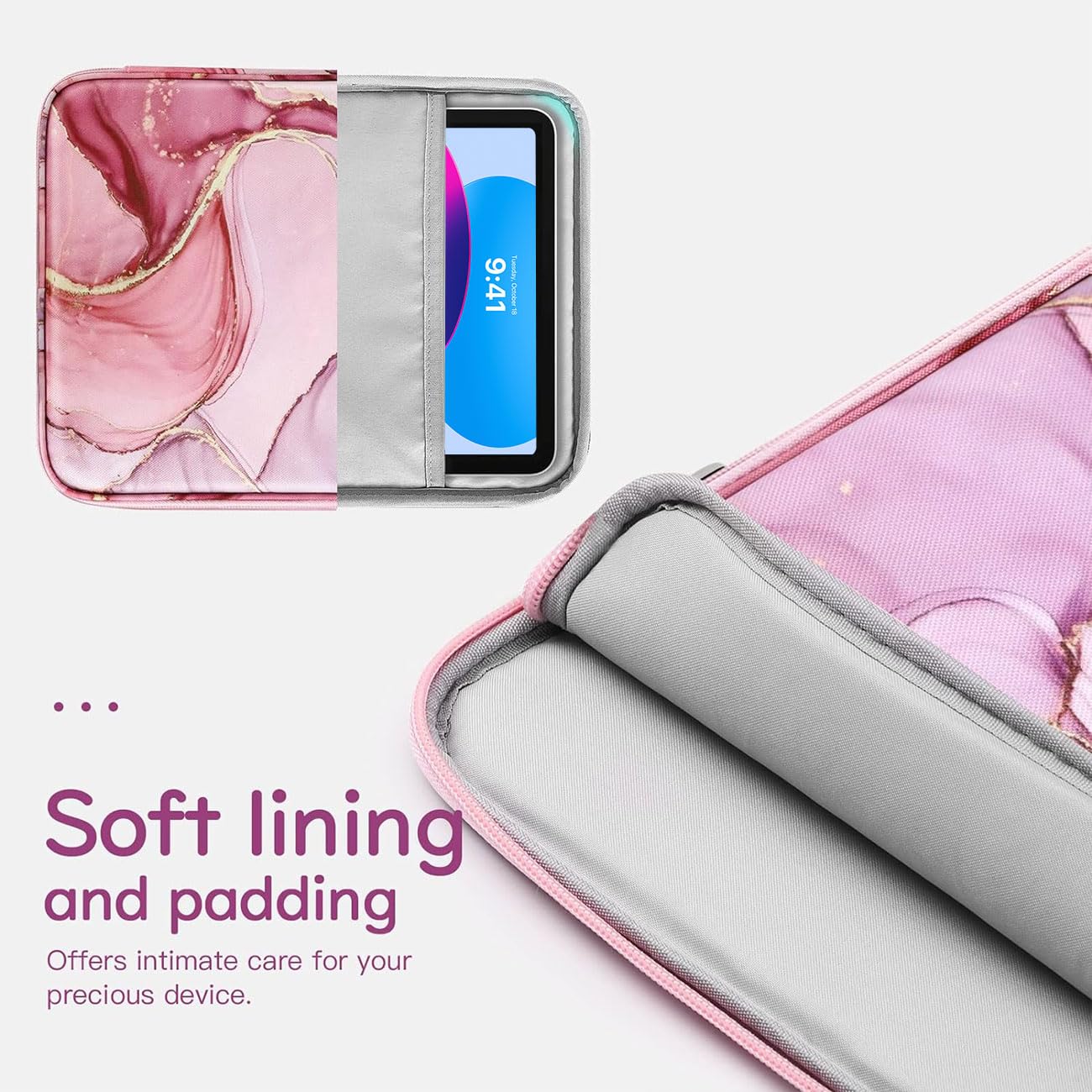 Premium 9-11 Inch Tablet Sleeve Case for iPad 10th Gen 10.9