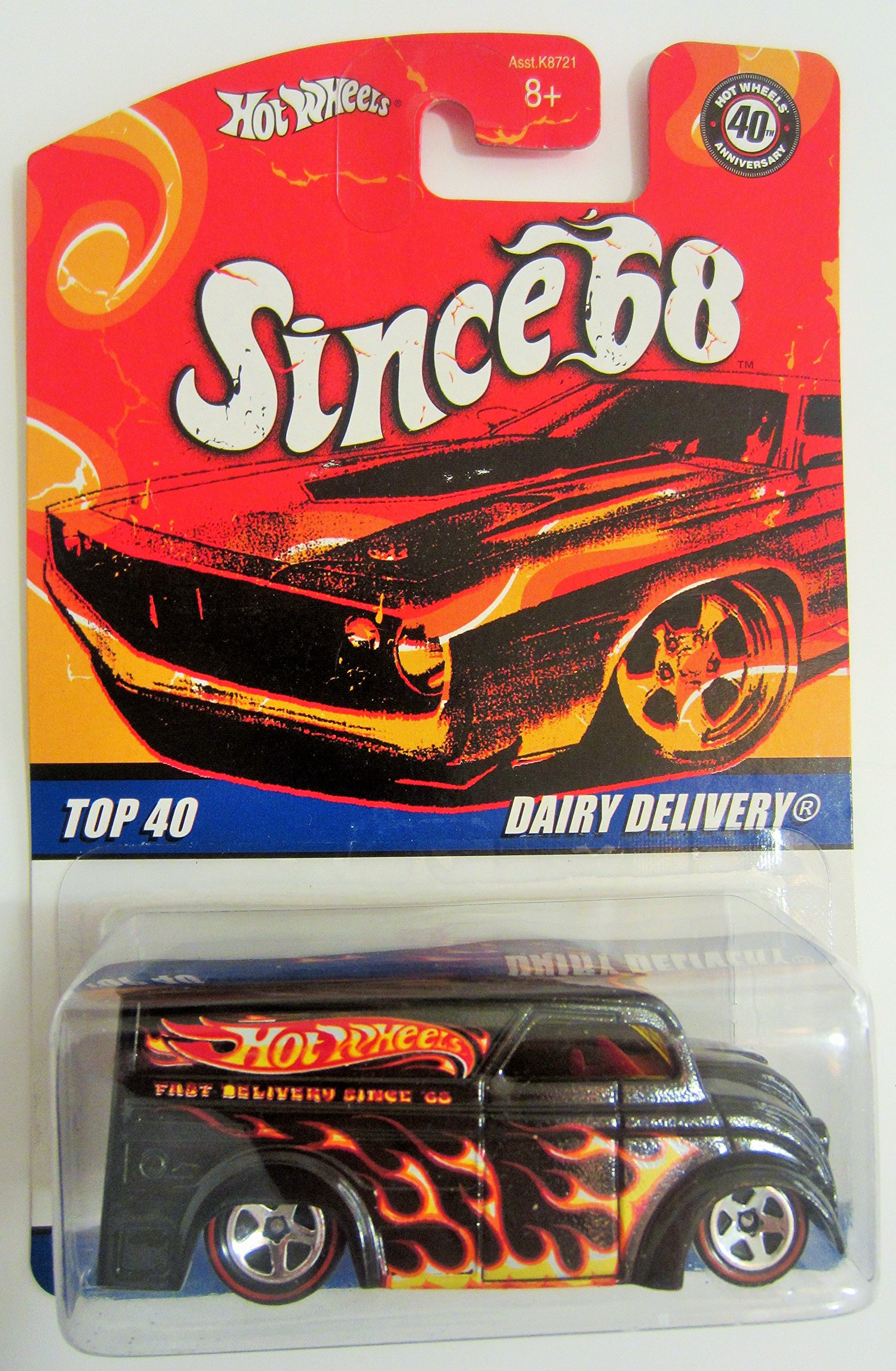 Hot Wheels Since 68 Top 40 Dairy Delivery 1:64 Scale Die Cast Metal Toy Car Model #22 of 40 - Collectible Vintage Vehicle for Display & Play - Perfect for Kids, Collectors and Car Enthusiasts