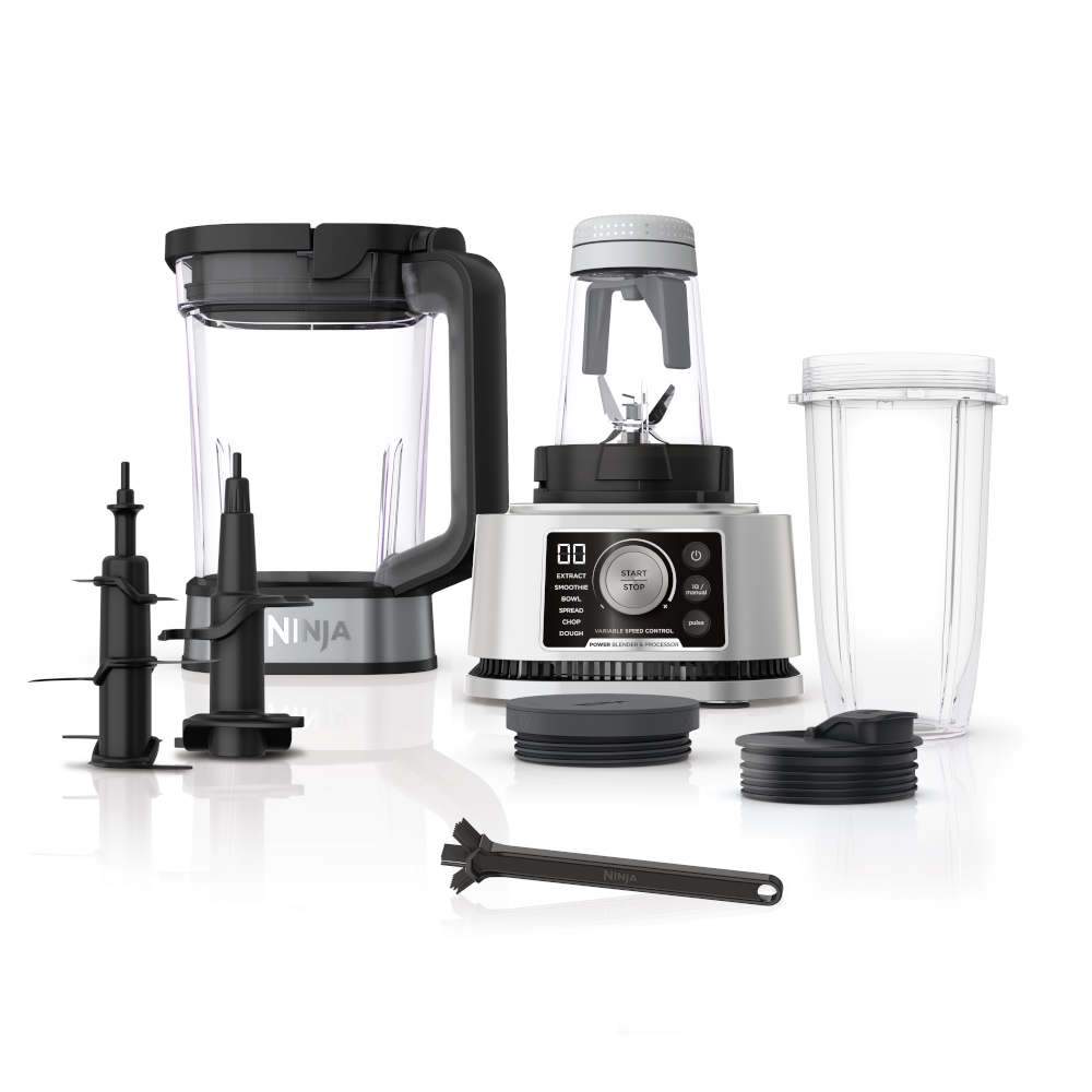 Ninja Foodi Power Blender and Food Processor System - 1500W High-Speed Blender with 72oz Pitcher & 8-Cup Processor Bowl - Perfect for Smoothies, Sauces, Dips & Meal Prep