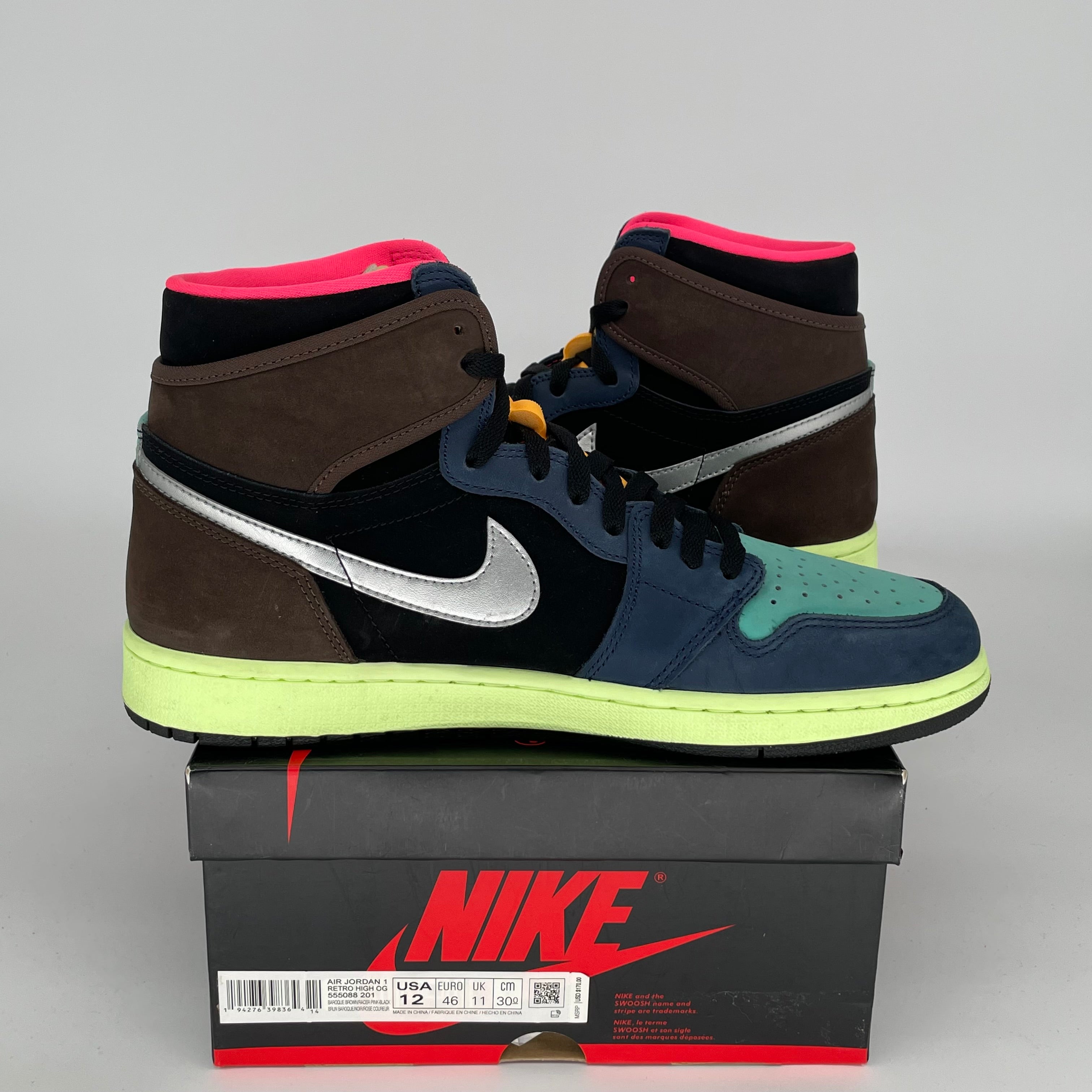 AIR JORDAN 1 BIO HACK Sneakers Men's Size 12 - Retro Basketball Shoes 555088-201 | Streetwear Fashion & Casual Wear for Sneakerheads