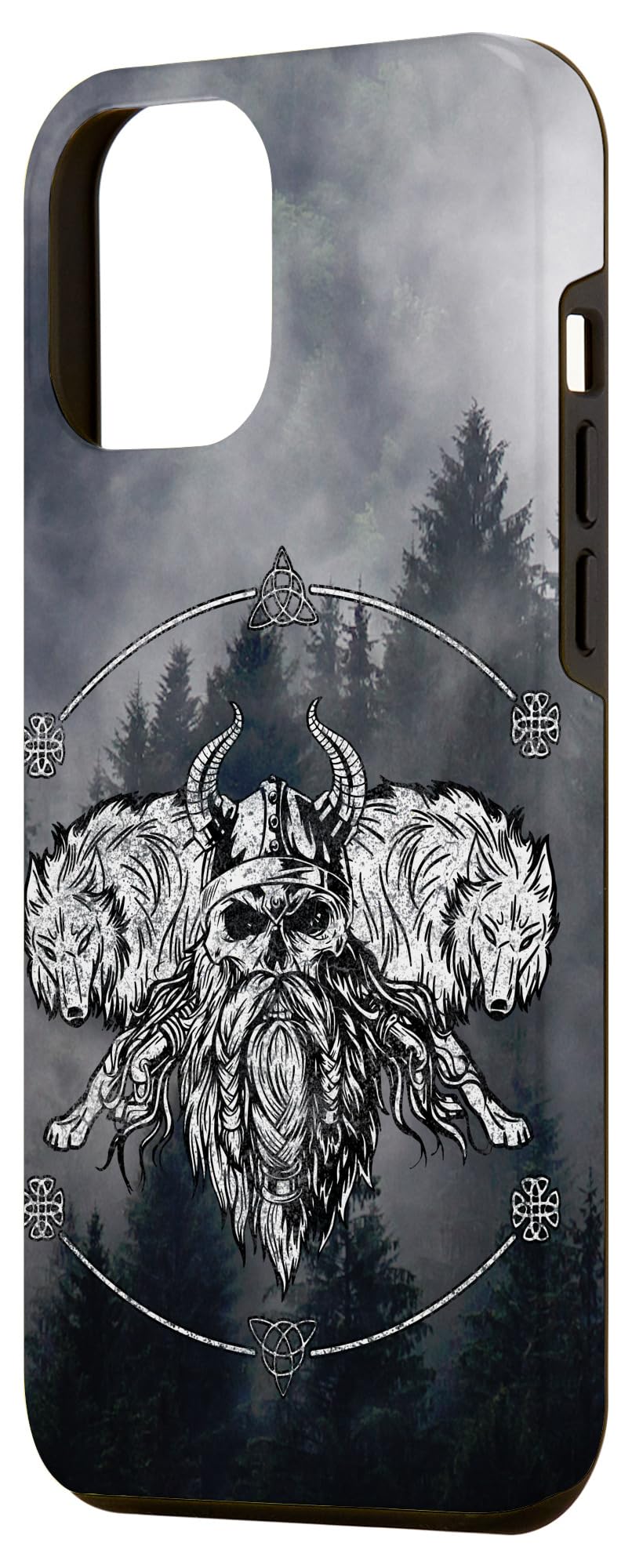 iPhone 12 Pro Max Case - Norse Viking Wolf & Valhalla Warrior Design | Protective Phone Cover for Nordic Mythology Fans | Perfect for Daily Use, Travel & Outdoor Adventures