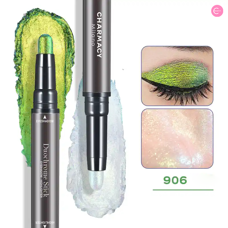 CHARMACY Dual Ended Chameleon Eyeshadow Stick - Long Lasting Creamy Eye Makeup for Day & Night - Perfect for Party, Date & Everyday Wear