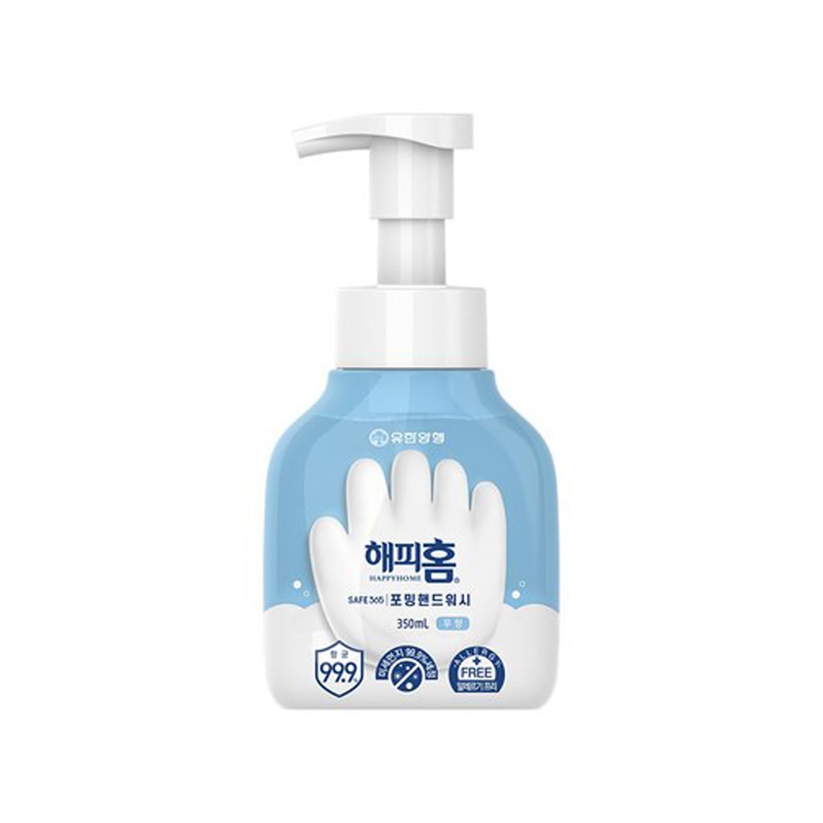 Gentle Hand Wash - Unscented Korean Foaming Hand Soap for Happy Home (11.8 fl. oz / 350ml) - Ideal for Sensitive Skin & Family Use