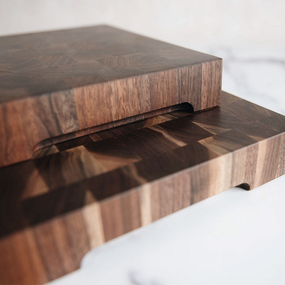 Premium Walnut End Grain Cutting Board - Durable Wood Chopping Block for Kitchen - Perfect for Slicing, Dicing & Serving - Ideal for Home Chefs & Professional Kitchens