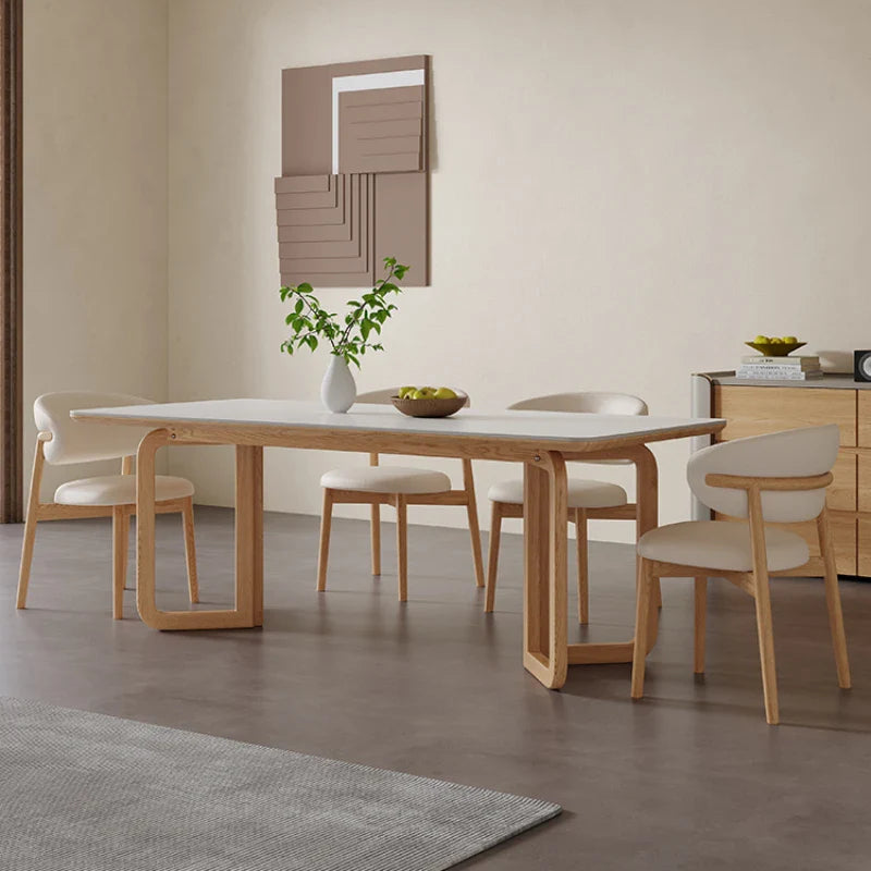 Luxury Designer Dining Table - Modern Elegant Wooden Dining Room Table for Home & Restaurant Use - Perfect for Family Gatherings & Dinner Parties