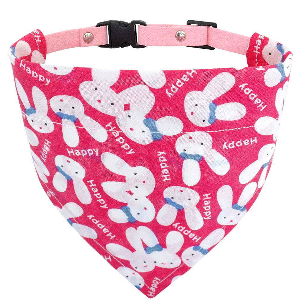 SOCHII Adjustable Pet Bandana Collar - Soft Printed Dog & Cat Neck Scarf for Puppies & Small Pets (Red) - Perfect for Holidays, Birthdays & Outdoor Adventures