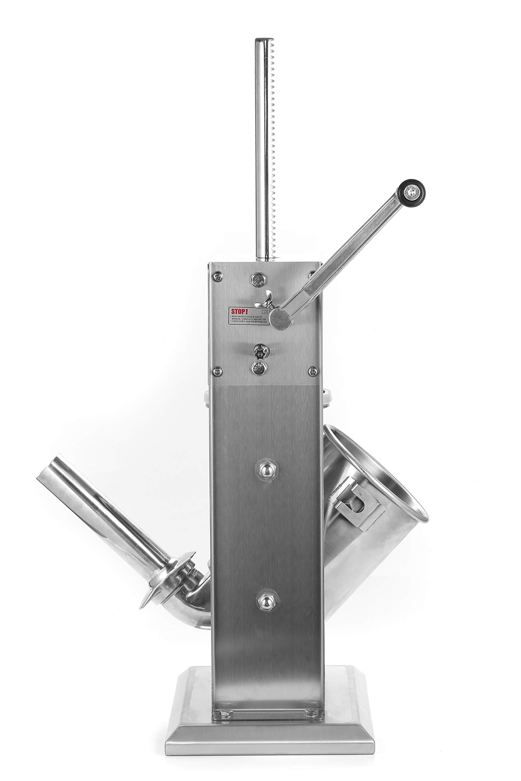 Premium Stainless Steel Vertical Sausage Stuffer - Dual Speed, Easy Clean, 15Lb/7L Capacity - Perfect for Home Butchering, Sausage Making & Meat Processing