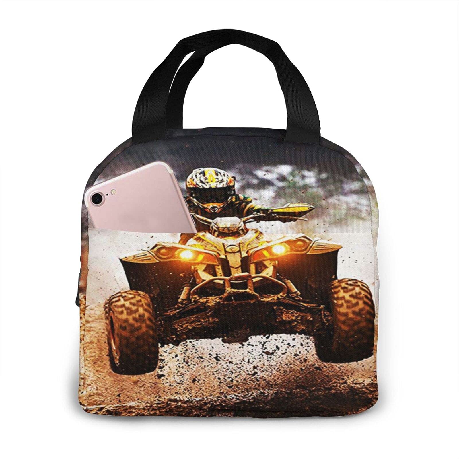 Insulated ATV Quad Bike Lunch Bag for Women & Men - Reusable Cooler Lunch Tote for Office, School, Picnic, Work & Travel - Perfect for Outdoor Adventures & Daily Commutes