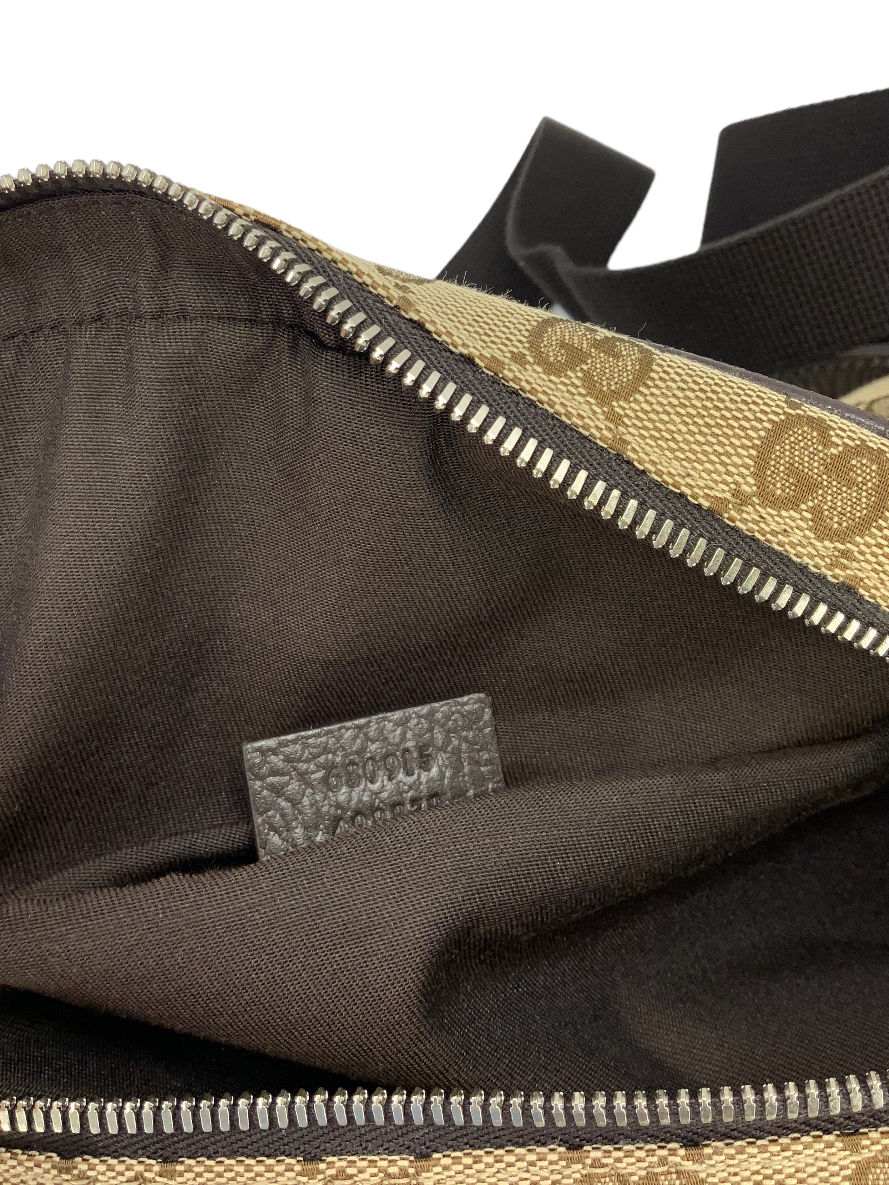 Gucci GG Monogram Canvas Waist Pouch - Luxury Crossbody Bag for Women & Men | Perfect for Travel, Concerts & Everyday Use