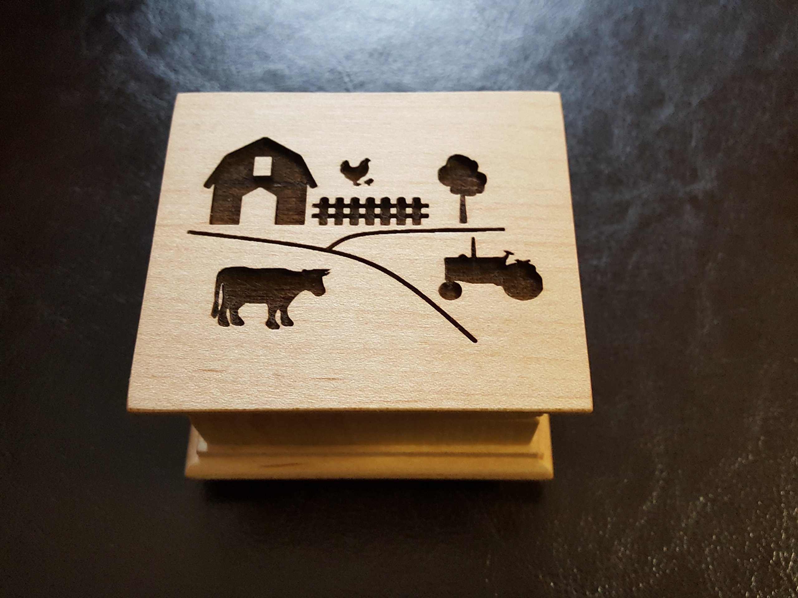 Custom Handmade Music Box - Old MacDonald Had a Farm Theme Nursery Gift for Mom, Baby Shower & Newborn - Personalized Musical Keepsake for Birthdays, Christenings & Special Occasions - Perfect Nursery Decor & Sentimental Baby Gift