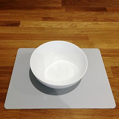 Premium Light Grey Rectangular Placemats Set of 8 - Large Size for Dining Table - Perfect for Everyday Meals, Dinner Parties & Home Decor
