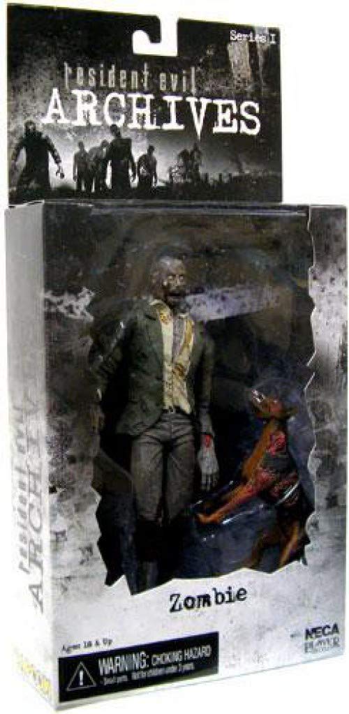 NECA Resident Evil Archives Series 1 Action Figure - Zombie with Dog Collectible Toy for Horror Fans | Perfect for Display, Gaming Rooms & Halloween Decor