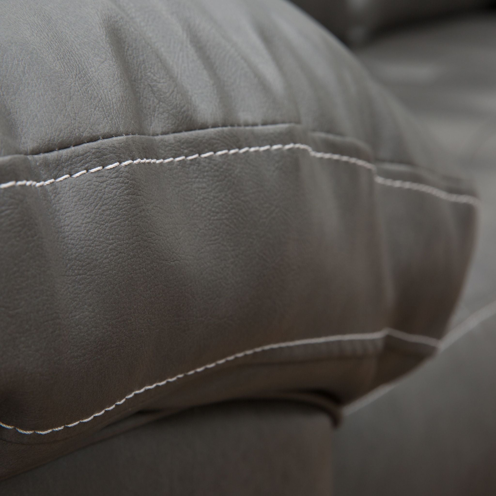 Alliston Grey Sofa - Modern Comfortable Couch for Living Room, Lounge & Home Theater - Soft Fabric Upholstery with Sturdy Frame
