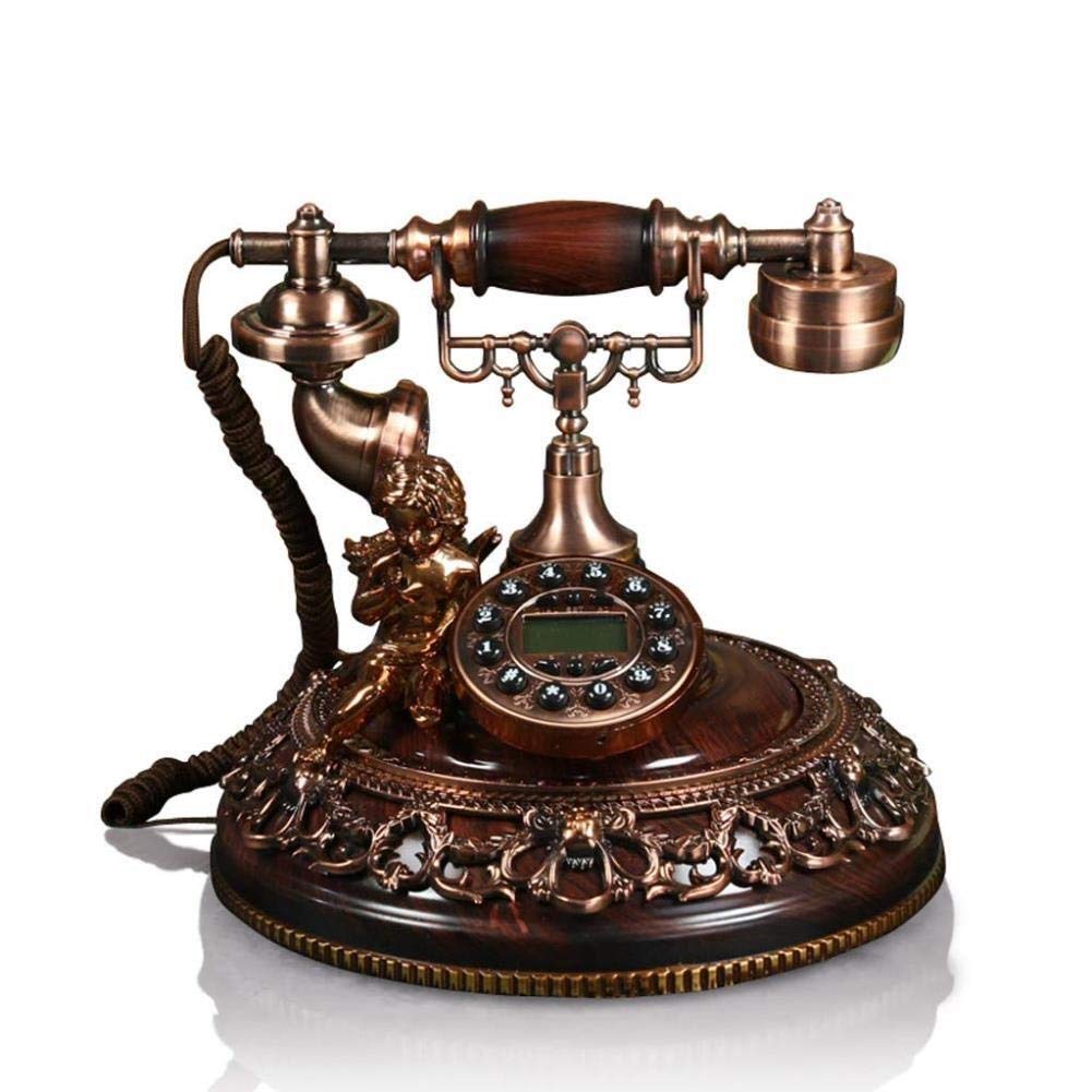 Vintage Rotary Telephone - Retro Corded Phone with Bell Ring Tone - Antique Decorative Home Office Desk Phone for Kitchen, Hotel & Vintage Decor Collection - Perfect for Home Décor, Office Nostalgia & Themed Spaces