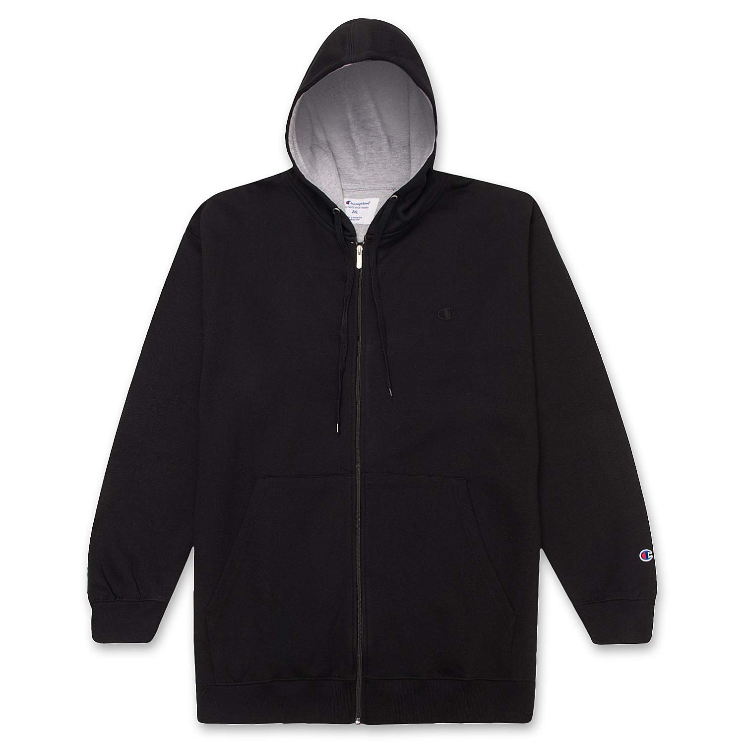 Champion Big & Tall Men's Fleece Zip-Up Hoodie Jacket - Warm & Comfortable Pullover for Casual Wear, Gym, and Outdoor Activities