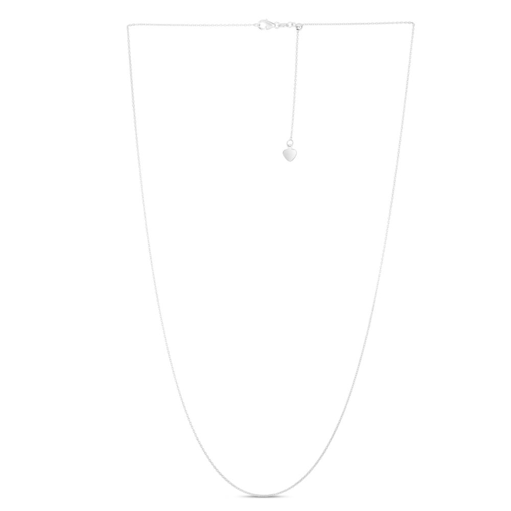 14K Gold 0.97mm Adjustable Cable Chain Necklace - Dainty & Elegant Jewelry for Women - Perfect for Layering, Everyday Wear & Special Occasions