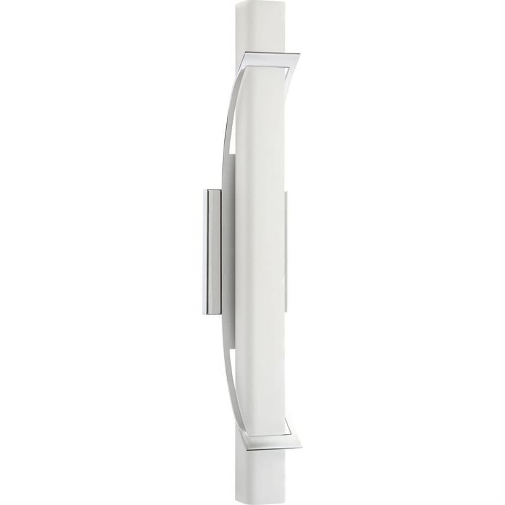 1 Light Contemporary Vanity Light Fixture - Polished Chrome Finish Bathroom Sconce for Modern Decor - Perfect for Bathroom Vanity, Powder Room, and Dressing Area Lighting