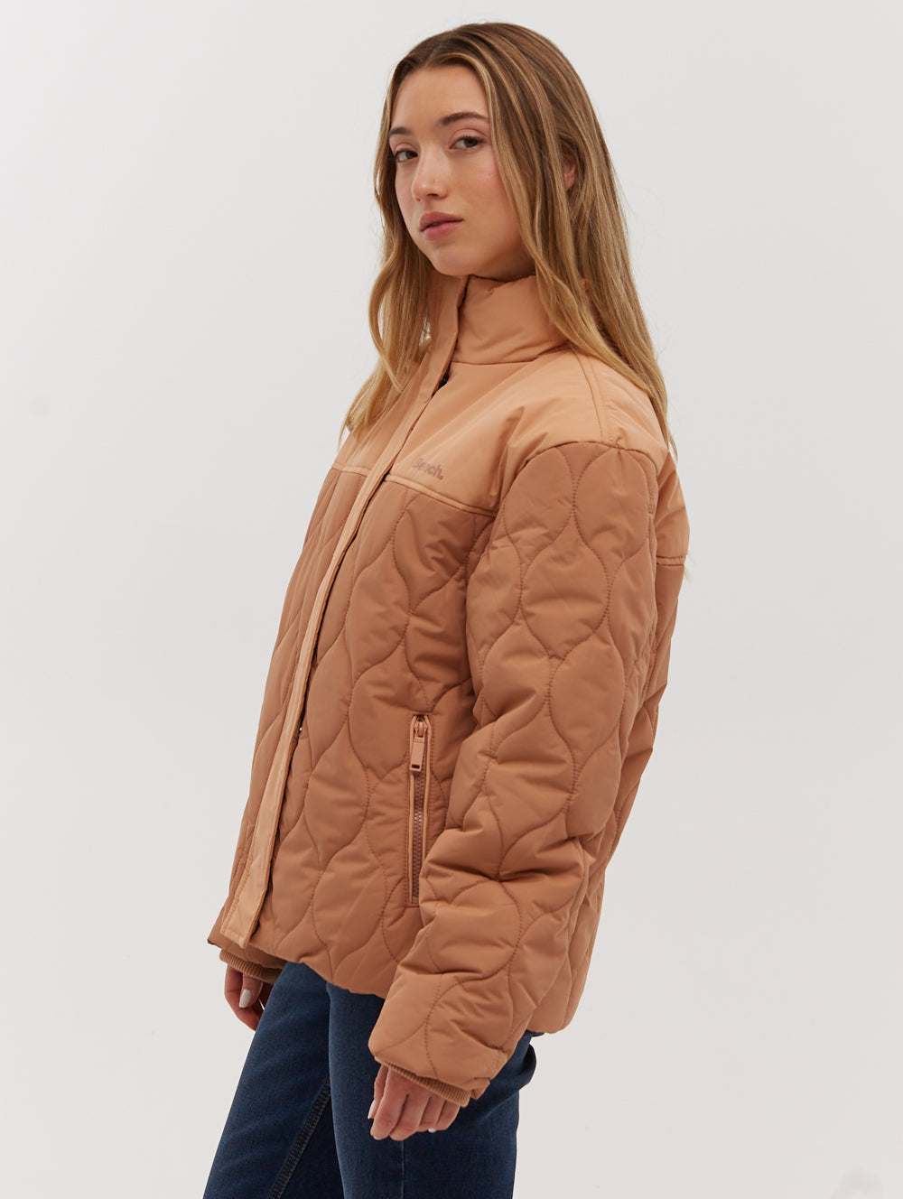 Jorgia Quilted Jacket for Women - Lightweight Puffer Coat with Stand Collar, Winter Warm Outerwear for Casual & Outdoor Activities