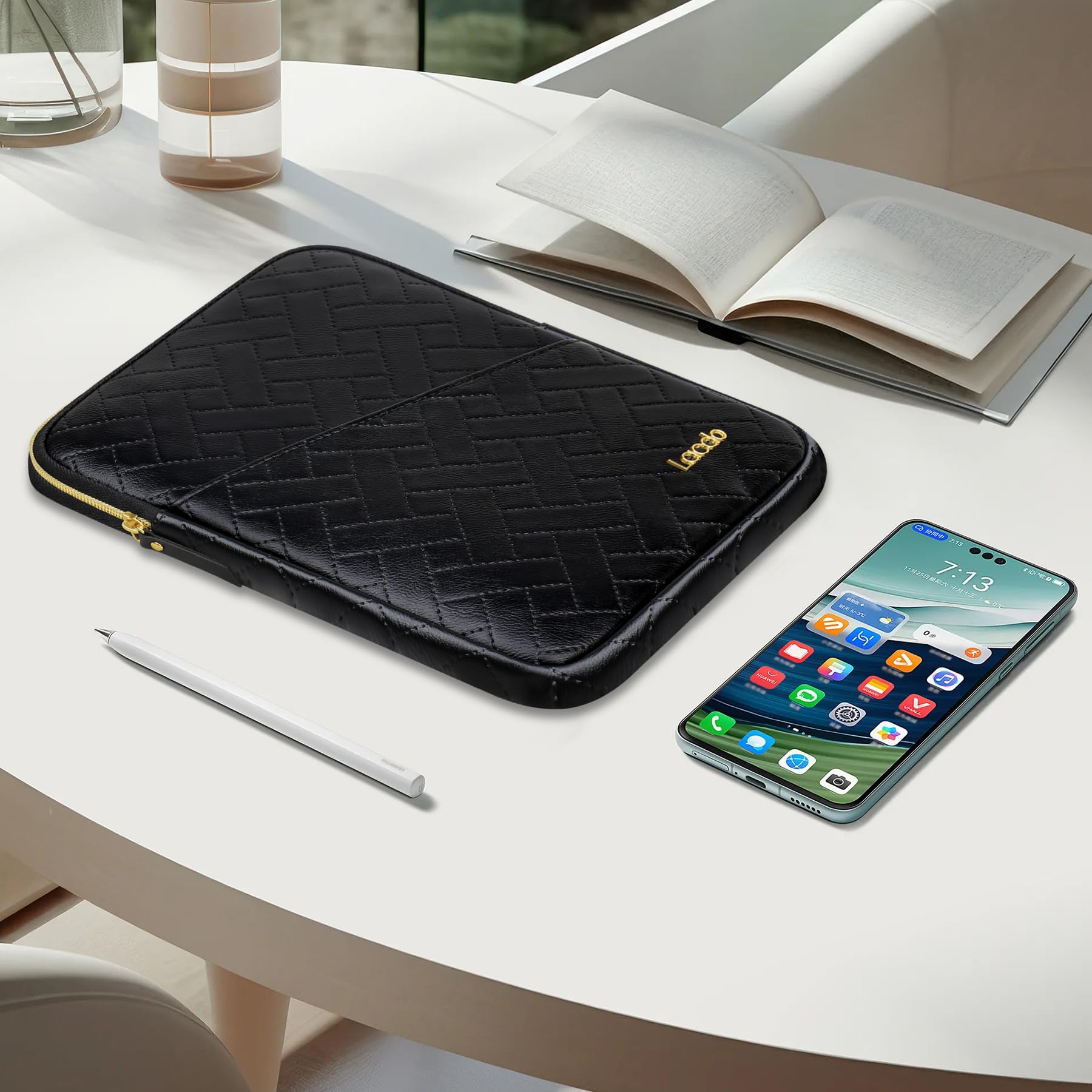 Lacdo 11 Inch Tablet Sleeve Case - Compatible with iPad Pro M4/Air M3 M2/A16, 10.9
