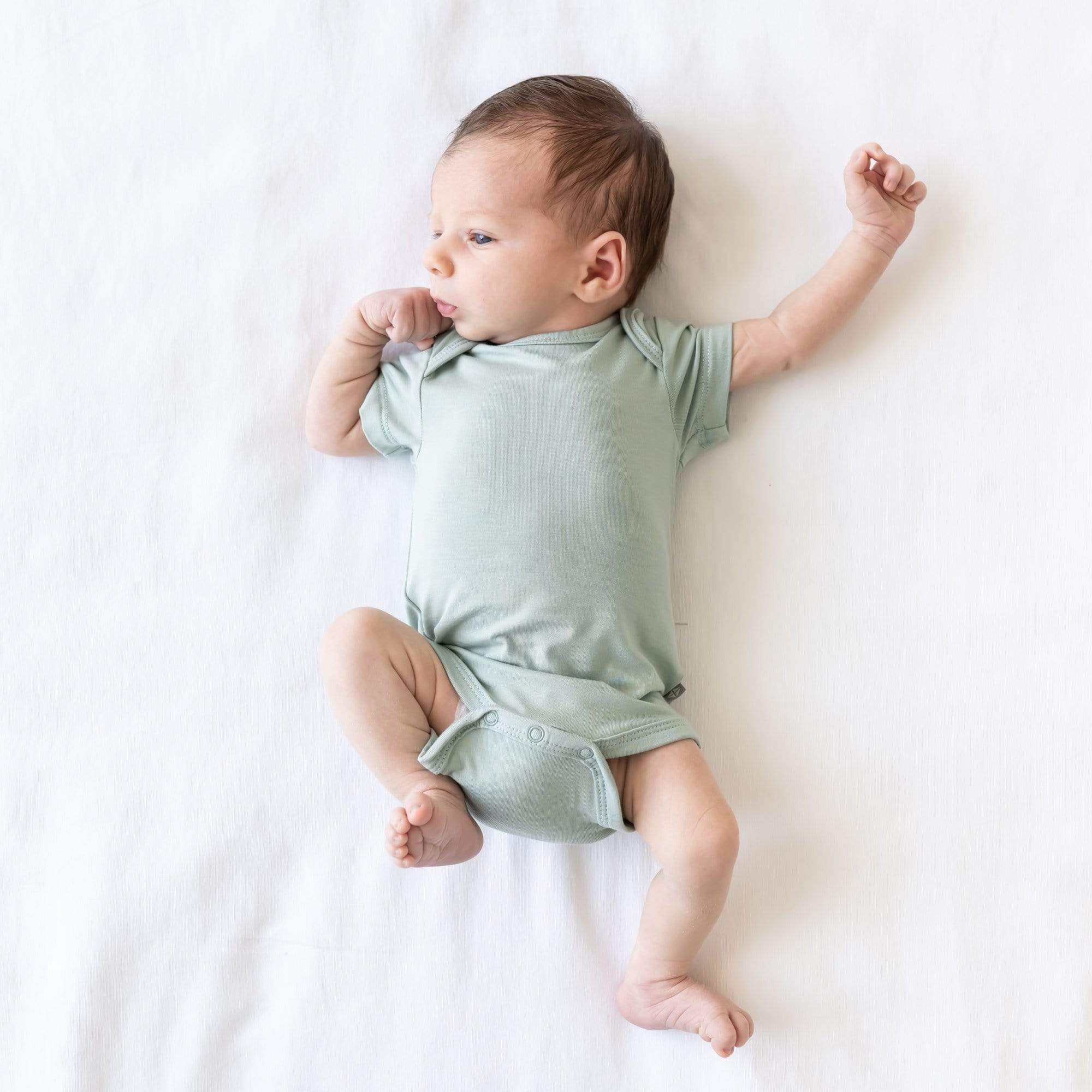 Women's Comfortable Stretchy Sage Green Bodysuit - Perfect for Layering, Casual Wear & Everyday Outfits