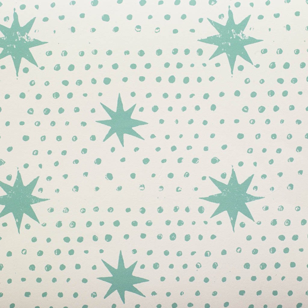 Spot & Star Peel and Stick Wallpaper - Self-Adhesive Removable Wallpaper in Pea Green - Perfect for Nursery, Bedroom, and Home Decor