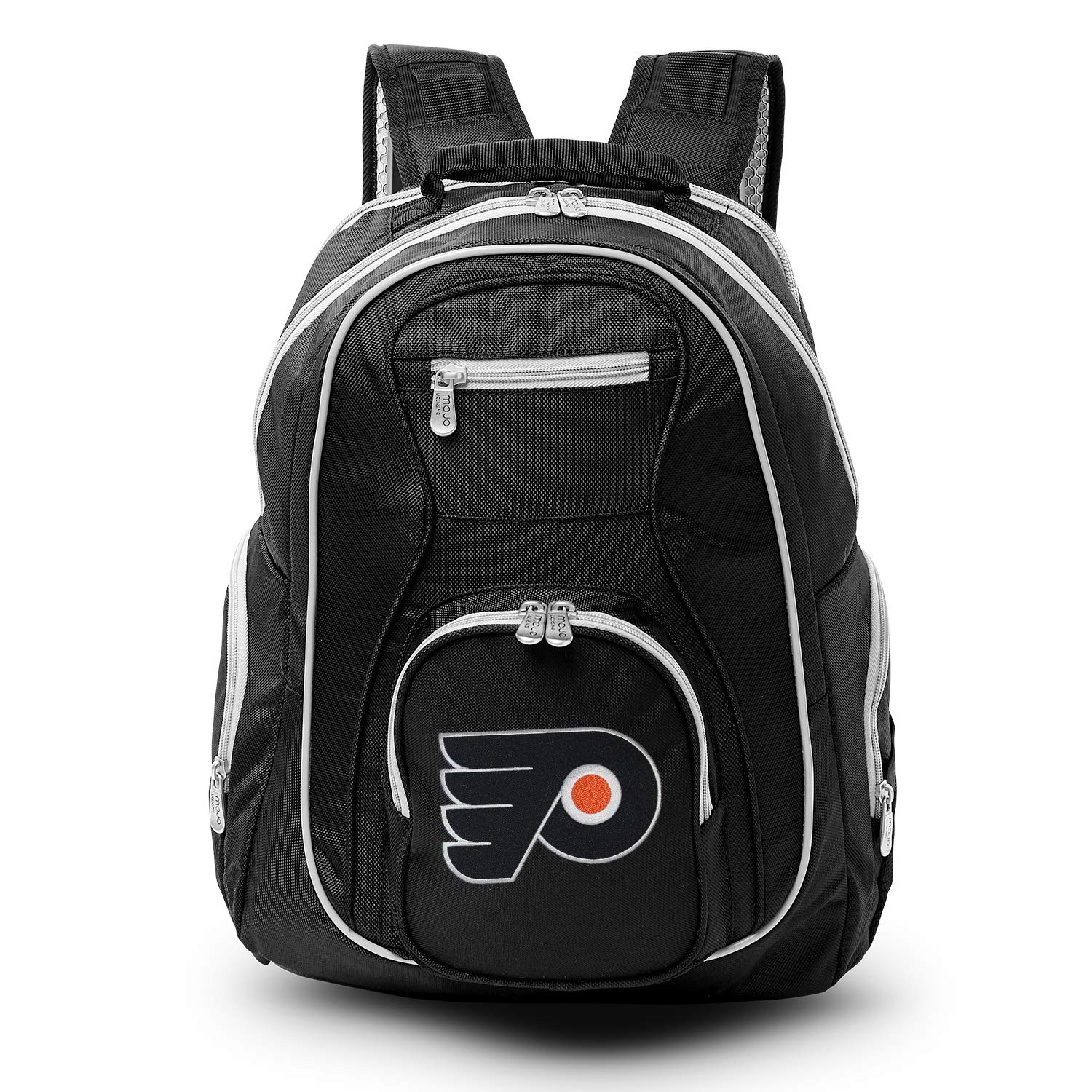 NHL Colored Trim Premium 19-inch Laptop Backpack with Padded Shoulder Straps - Durable Sports Backpack for Travel, School, College & Business - Perfect for Hockey Fans, Students & Professionals