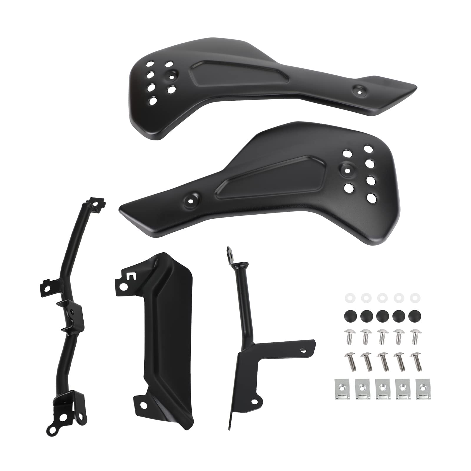 Frezon Black Lower Engine Belly Protection Plates & Side Fairing for Triumph Trident 660 (2021 Model) - Motorcycle Underbody Guard for Off-Road Riding and Street Protection