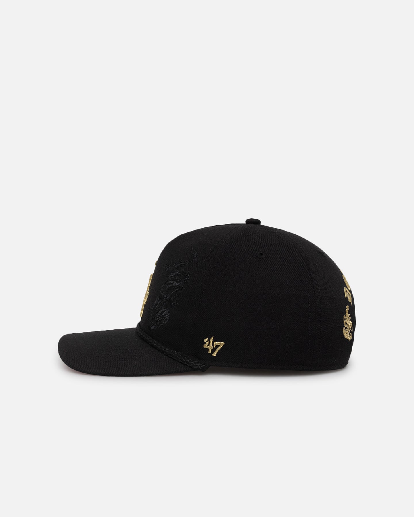 47 Brand Los Angeles Dodgers 'Year Of The Dragon' Snapback Black Hat - Adjustable Baseball Cap for Men & Women - Perfect for Sports Games, Streetwear Fashion & Fan Collections