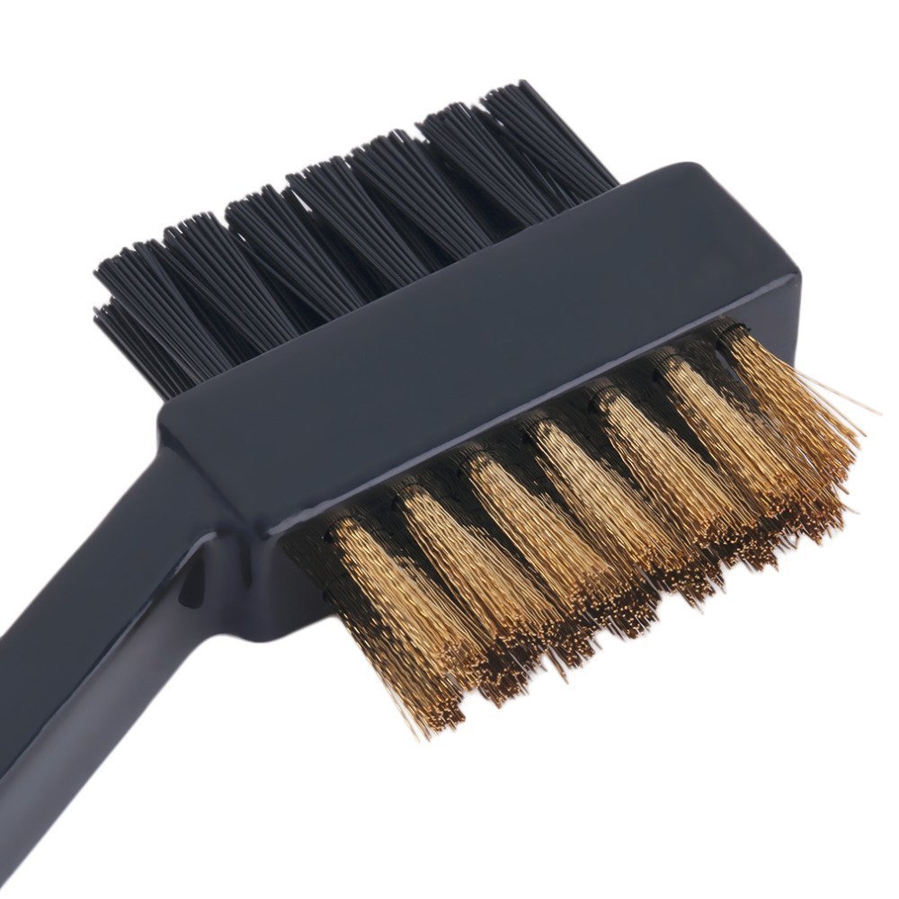 Premium Golf Club Brush & Groove Cleaner - Dual-Ended Golf Club Scrubber for Irons & Woods - Perfect for Golf Course, Driving Range & Home Practice