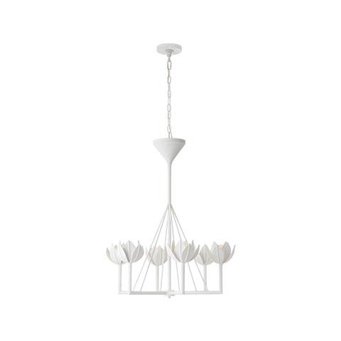 Alberto Small Single Tier Chandelier - Elegant Crystal Ceiling Light Fixture for Dining Room, Bedroom & Living Room Decor