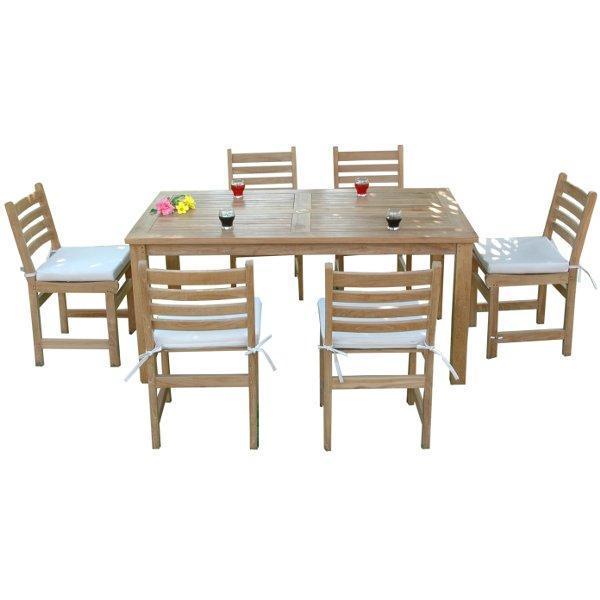Montage Windham 7-Piece Dining Room Set - Modern Kitchen Table & Chairs for Family Meals & Entertaining