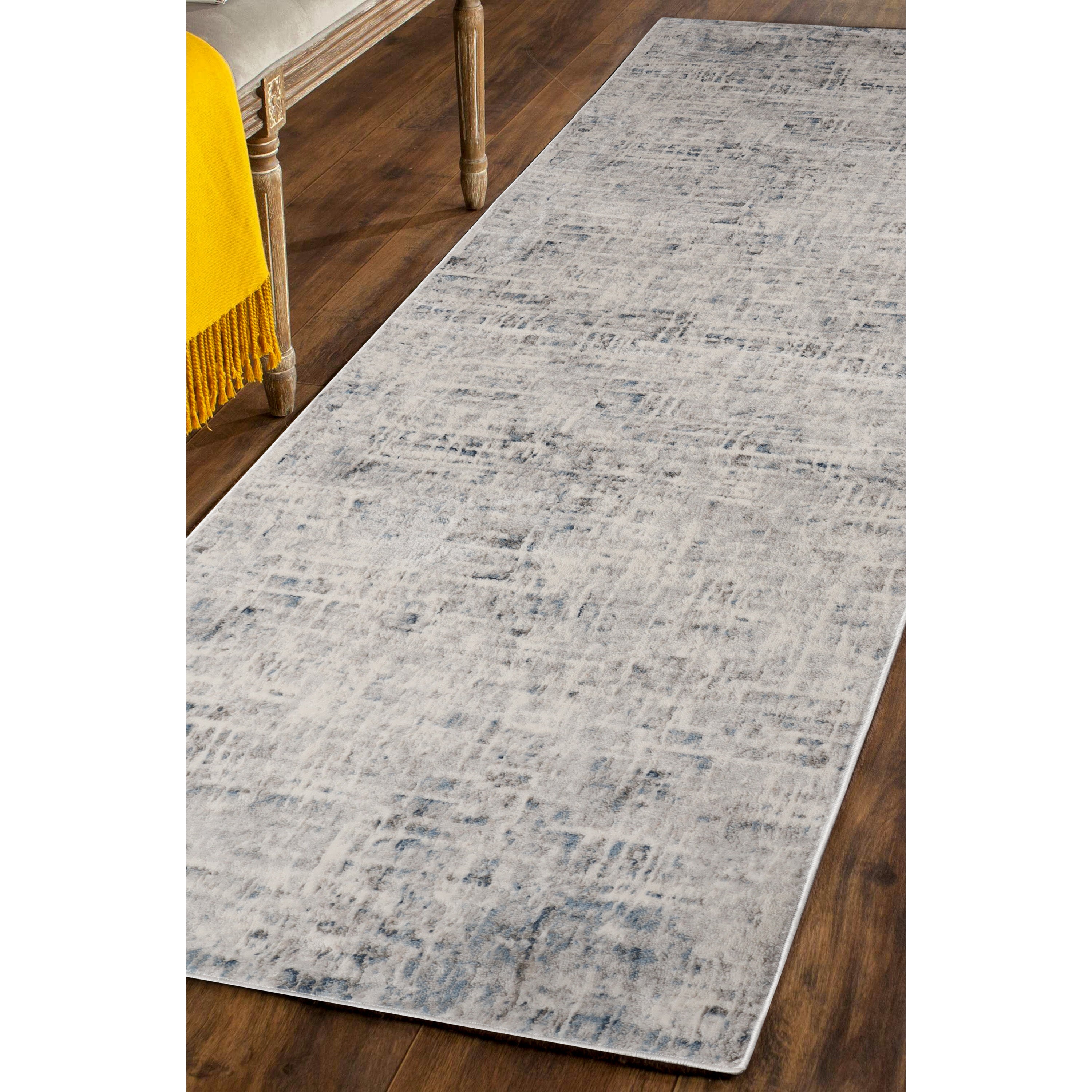Stylish Acer Distressed Contemporary Abstract Modern Indoor Area Rug or Runner - Perfect for Living Room, Bedroom, and Home Decor