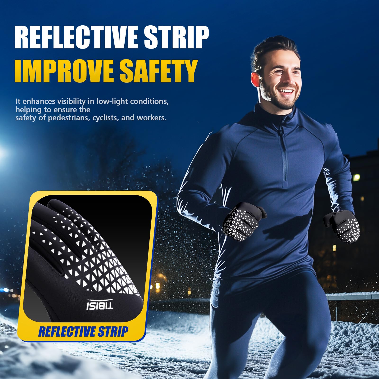 Thermal Touch Screen Winter Gloves for Men & Women - Warm Windproof Cycling, Running, Hiking & Driving Gloves - Perfect for Outdoor Sports & Cold Weather Activities