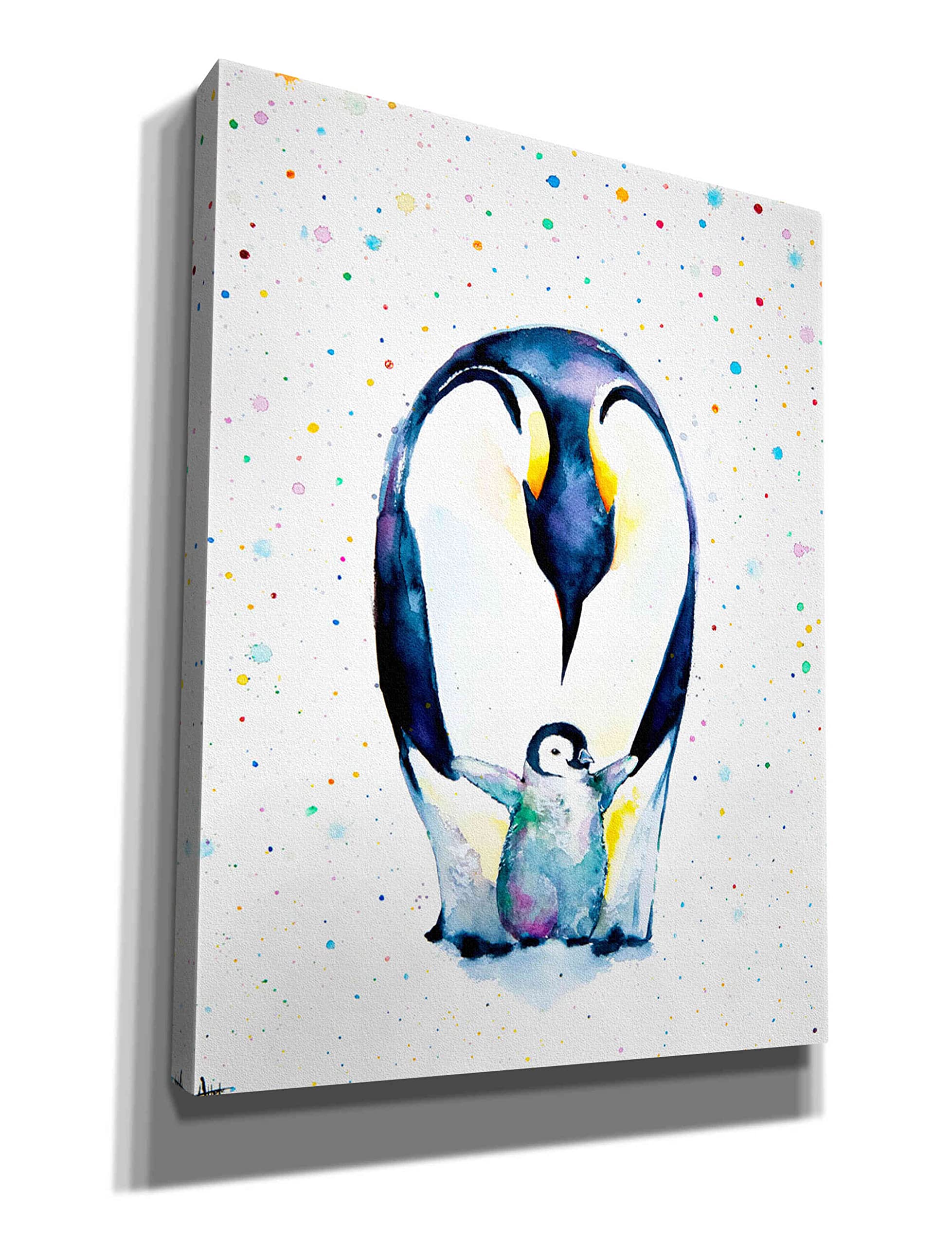 Little Steps by Marc Allante - Premium Giclee Canvas Wall Art Print 26x34 Inches - Perfect for Nursery, Kids Room Decor & Modern Home Wall Art
