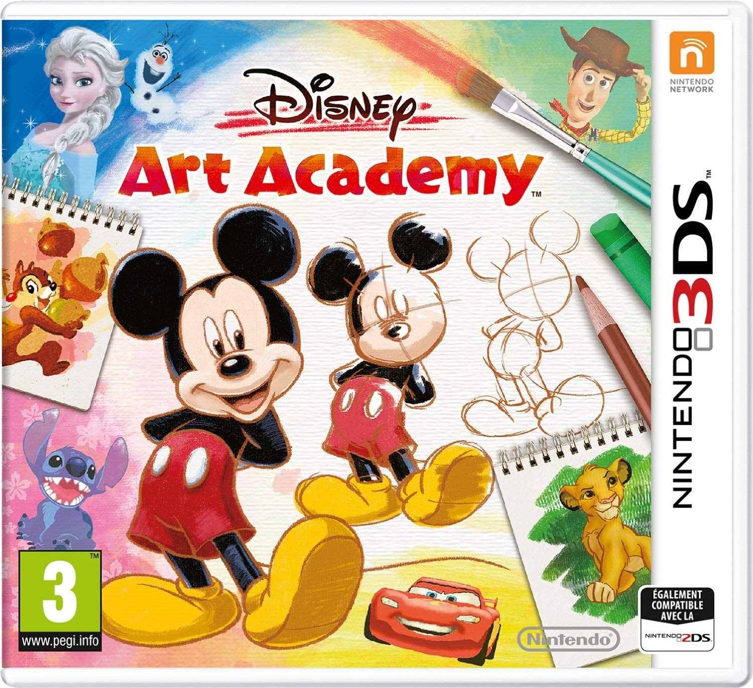 Nintendo Disney Art Academy Game - Learn to Draw Disney Characters in English, Spanish, French, Italian & German for Nintendo 3DS | Perfect for Kids & Disney Fans to Develop Artistic Skills at Home