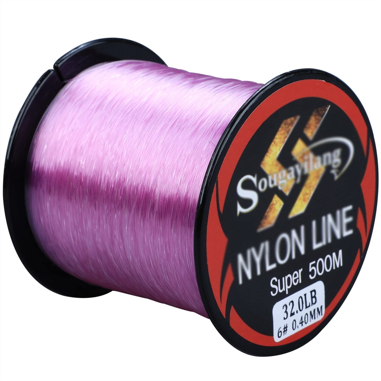 UNNS 500M Monofilament Fishing Line 11-36.3LB - Super Strong Nylon Leader & Sinking Line for Carp Fishing (0.33mm 23LB, Purple) - Perfect for Freshwater & Saltwater Angling, Bass, Trout, and Catfish