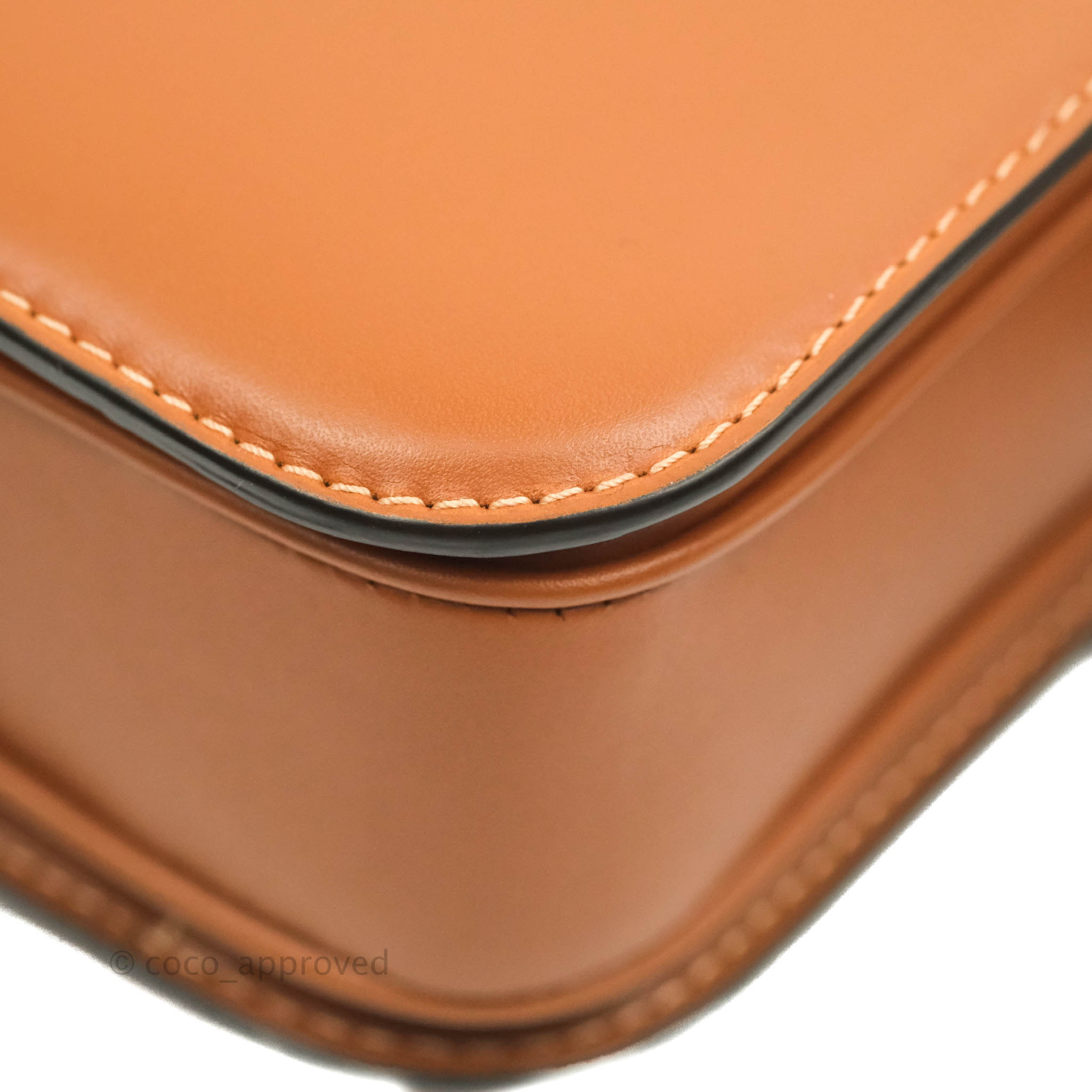 Celine Medium Triomphe Bag in Tan Shiny Calfskin Leather - Luxury Crossbody Handbag for Women, Perfect for Work, Date Night & Everyday Use