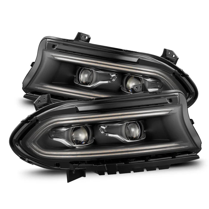 15-23 Dodge Charger LUXX Series LED Projector Headlights - Black Housing High Performance Headlights for Night Driving & Off-Road Adventures
